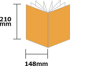 縦210mm 横148mm